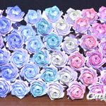 【totmy様】専用　折り紙の薔薇の花束（レインボーローズ）×６セット