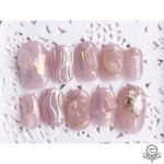 天然石使用✴︎パープルニュアンスネイル