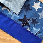 ★ランチマット30×40サイズ＊デニムスターがカッコイイ☆アッシュブルー★
