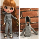 ブライス🌷リカちゃんグレーのパーカー