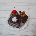 チョコケーキ3種SET【B】☆フェルトケーキ