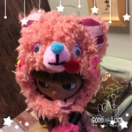 あかんべクマちゃん帽子【ミディ ブライス】アウトフィット 被り物