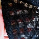 黒猫褌　黒のブロックチェック　メッシュ　黒 　