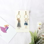 【毎日三つ編みワンピース　ピアス／イヤリング】