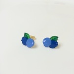 プチプチブルーベリーのピアス