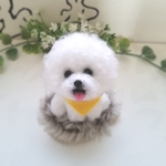 羊毛フェルト　ビションフリーゼ　ミニチュア　犬