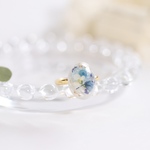【受注作成】 flower ring blue