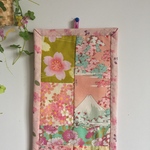 送料込パステル桜と薔薇のタペストリー