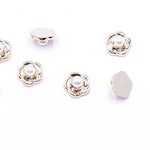 送料無料 40個 デコパーツ アクリルパーツ フラワーB パール付 12×12mm【40ヶ】 A1994