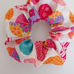和柄のシュシュ      -scrunchie-