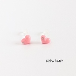 ☆Little heart樹脂ポストピアス☆