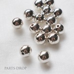 (( 14pcs )) 8mm シルバー ラウンドビーズ 〔BE-028S〕