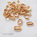(( 10pcs )) 9×5.5mm ゴールド コネクター つなぎパーツ〔MP-013G〕