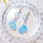 クラゲ(ﾌﾞﾙｰｼﾞｪﾘｰ)＊ピアス/イヤリング