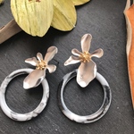 silver flower pierce