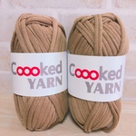 モカブラウン　Tシャツヤーン【薄茶色】【1玉30ｍ】Coooked YARN
