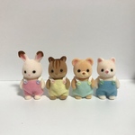 【送料無料】シルバニア 赤ちゃん  オーバーオールセット