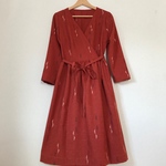和柄☆着物からカシュクールワンピース