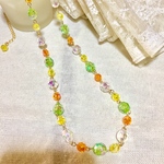 🆕カットビーズのロングネックレス