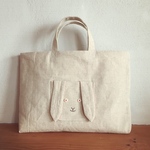 たれ耳うさぎのレッスンバッグ