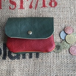 小さな革の財布/可愛いミニ財布/mini-gr-cam-red