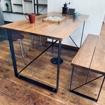 アイアンダイニングテーブル&ベンチ