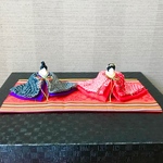 ひな祭り 正絹しぼりで作った雛人形