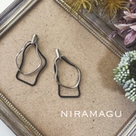 再販❤︎❤︎変形ダブルフープのピアス