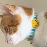 ニコちゃん☺︎首輪＊Ｓ-Ｍサイズ(17~25cmの間で調整が可能です)※サイズ変更可能