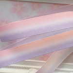 【7268】2m300円 25mm幅 グログランリボン グラデーション　ピンク　パープル