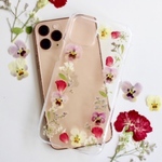 ビオラのガーリーフレームiPhoneケース/押し花ケース〈iPhone11.iPhone11Pro.iPhoneXR.iPhoneXS/X.iPhone8/7.iPhone6s/6対応〉 