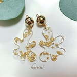 アメーバ 変形プレート✺ピアス＆イヤリング