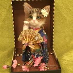 yokoyamadoka様ご予約品着物姿の招き猫