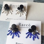 2way bright fringe pierce 新色カラー(2タイプ)ステンレスピアス