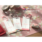ふせんにポンッと水引はんこ~あわじ結び