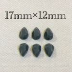 importアクリルカボション　グレー　6個入り