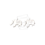 PDT-2177-MR【2個入り】エレファントペンダント,Cubic Elephant Pendant