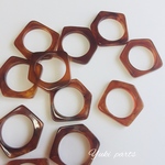 10個 べっ甲フープ 変形  #15