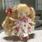 【オビツ11 服】スウィートリボンピンクワンピ