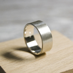 つや消し シルバーフラットリング 7.0mm幅 マット シルバー950｜SILVER RING 指輪 シンプル アクセサリー｜208