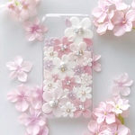 フラワービジューiPhoneケース スマホケース iphone11