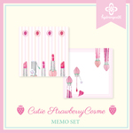 【Cutie Strawberry Cosme-lips-】メモ紙セット