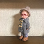 カシミヤロングコート(グレー)