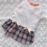 犬服♡ボア生地チュール付きワンピース
