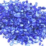 送料無料 100g 染色シェル貝 さざれ石(穴なし) サファイア 5-7mm(100g) N054