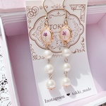 アリッサムのロングピアス