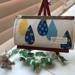 938・ぷっくりシズク・キナリ・直線口金・長財布
