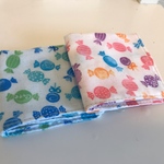 【送料無料☆】16×16 ガーゼハンカチ キャンディ 2枚セット