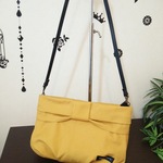 2akop様専用 帆布のリボンクラッチ＆ショルダー★ターメリック　N&K style