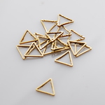 フレームパーツ 【 三角 トライアングル ゴールド 10個 】空枠 レジン 枠 涙 雫 アクセサリーパーツ セッティング 枠 ハンドメイド用 レジン ピアス などに
